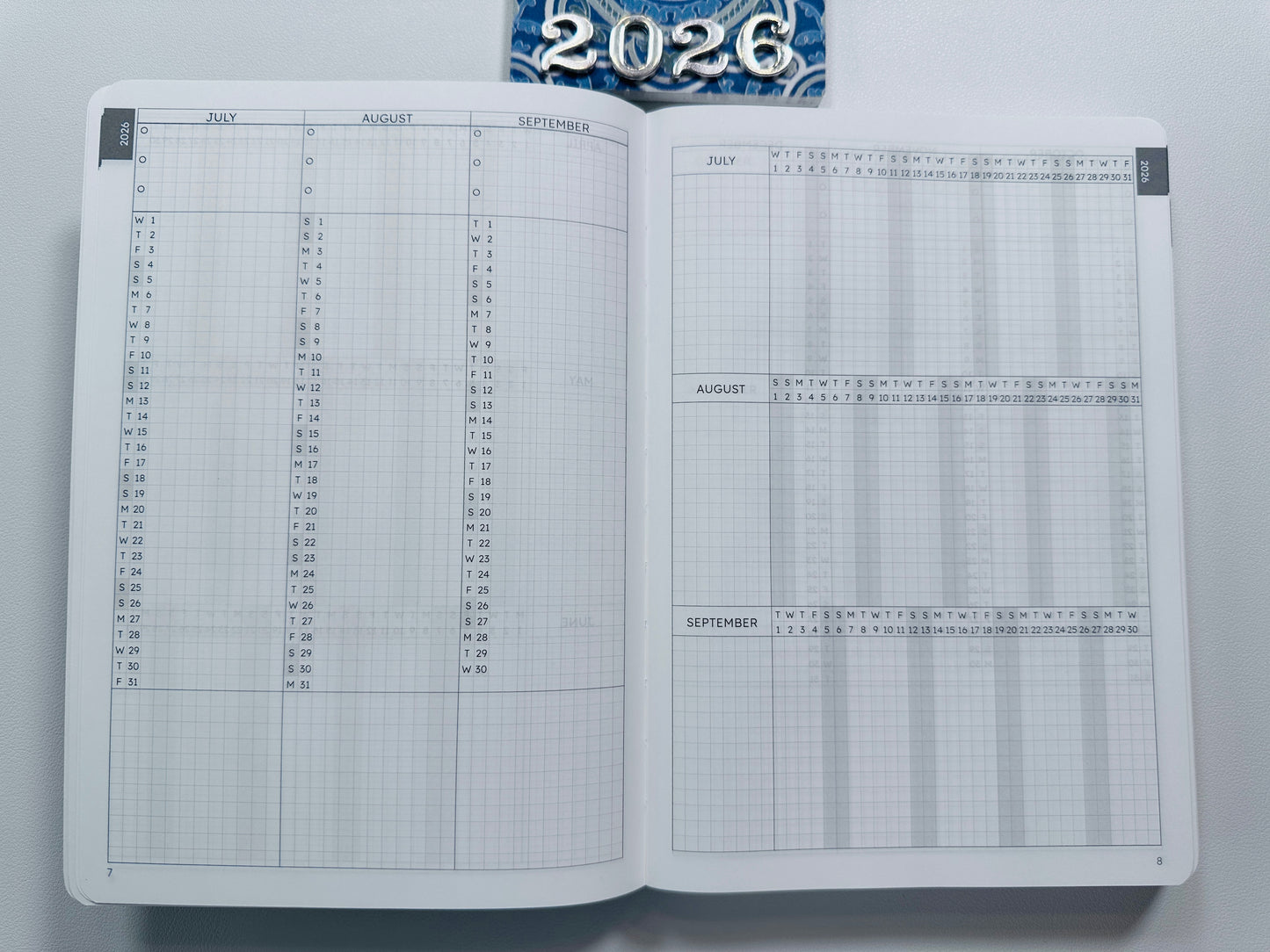 Quarter 3 Vertical and Horizontal Calendex