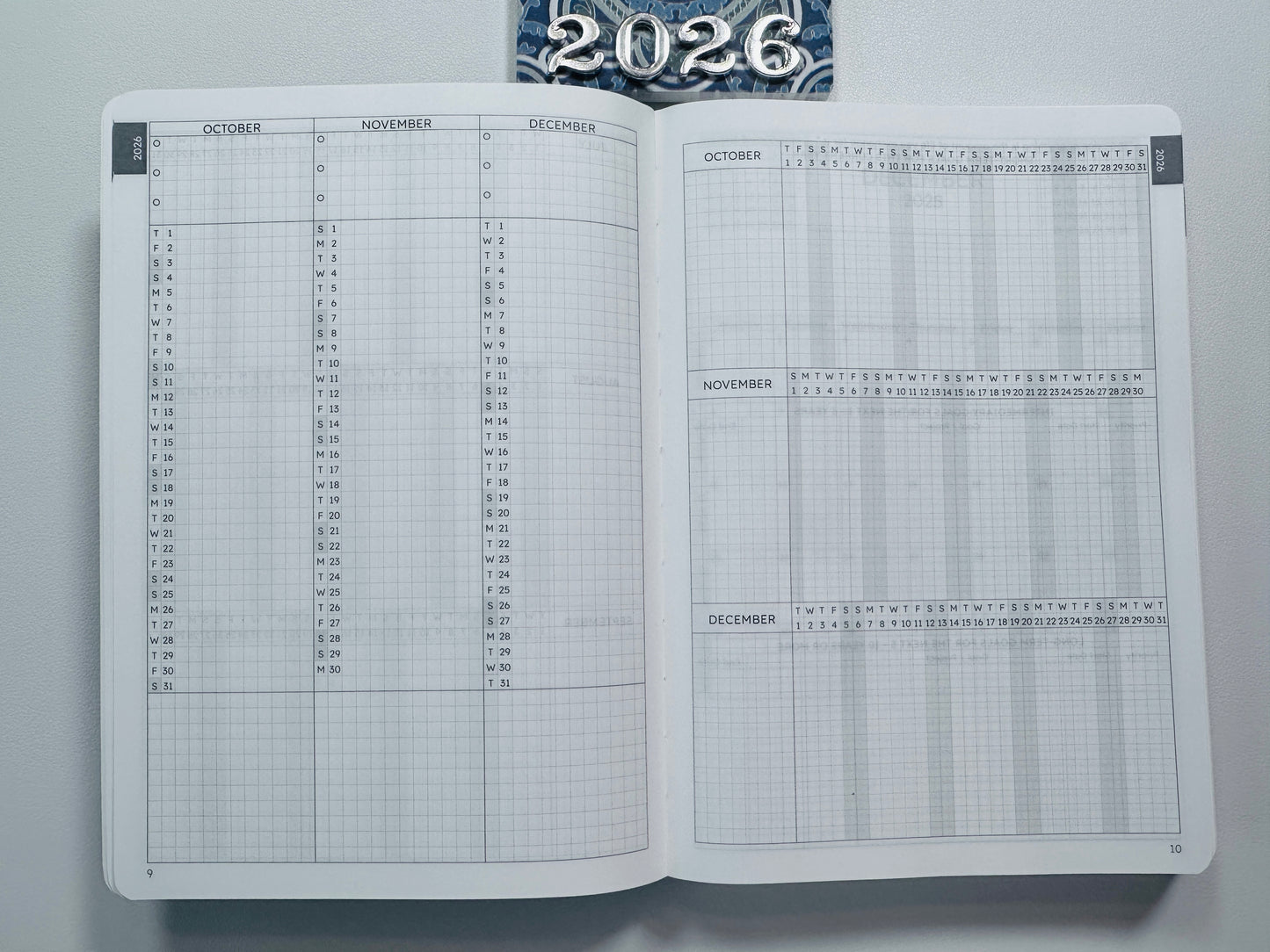 Quarter 4 Vertical and Horizontal Calendex