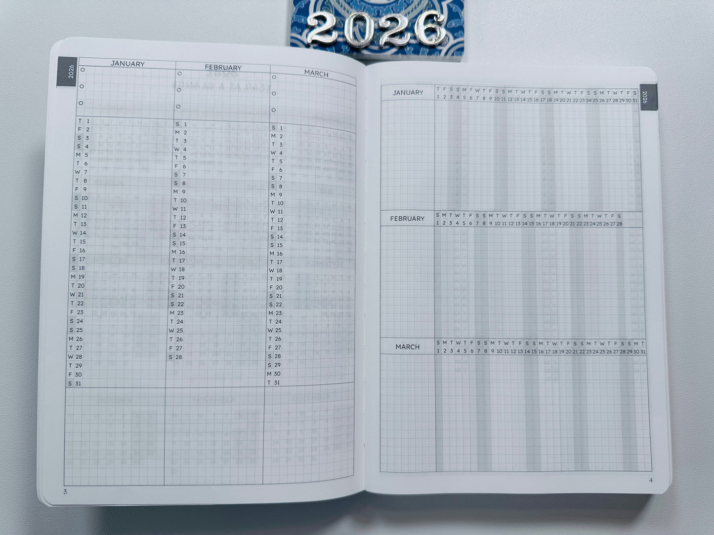 Quarter 1 Vertical and Horizontal Calendex
